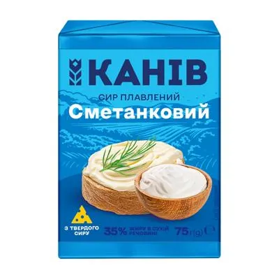 Сир плав. Канів Вершковий 75гр  арт. 10474