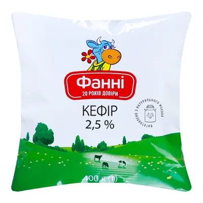 Кефір Фанні 2.5% 400мл  арт. 09491