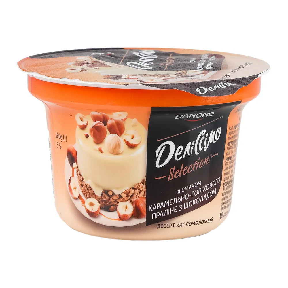 Десерт Danone Деліссімо карам/горіховий 180гр  арт. 09381 
