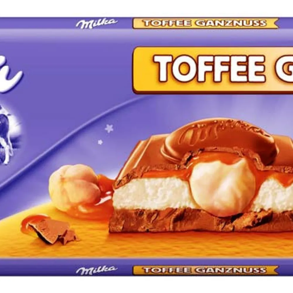 Шоколад Milka Toffee Ganznuss 300гр  арт. 08071 