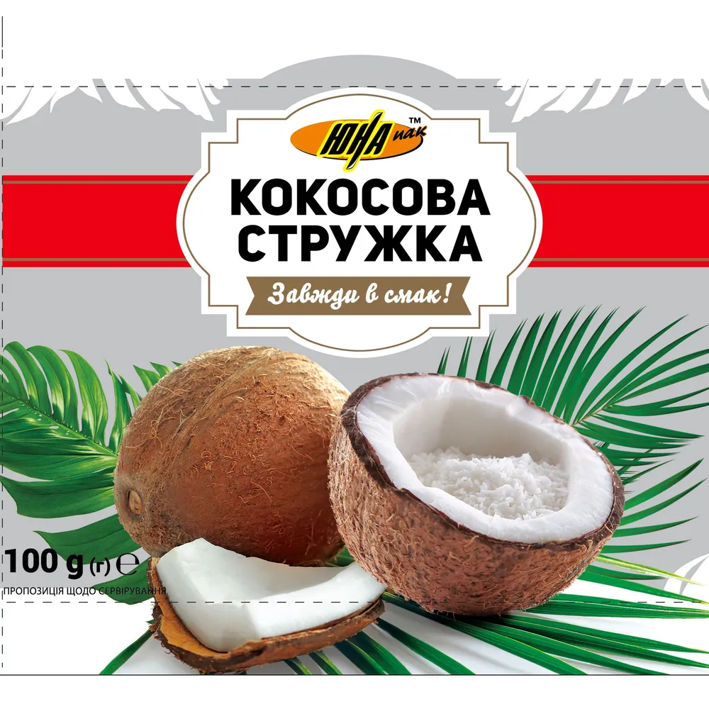 Приправа Кокосова стружка Una Біла 100гр  арт. 10637 