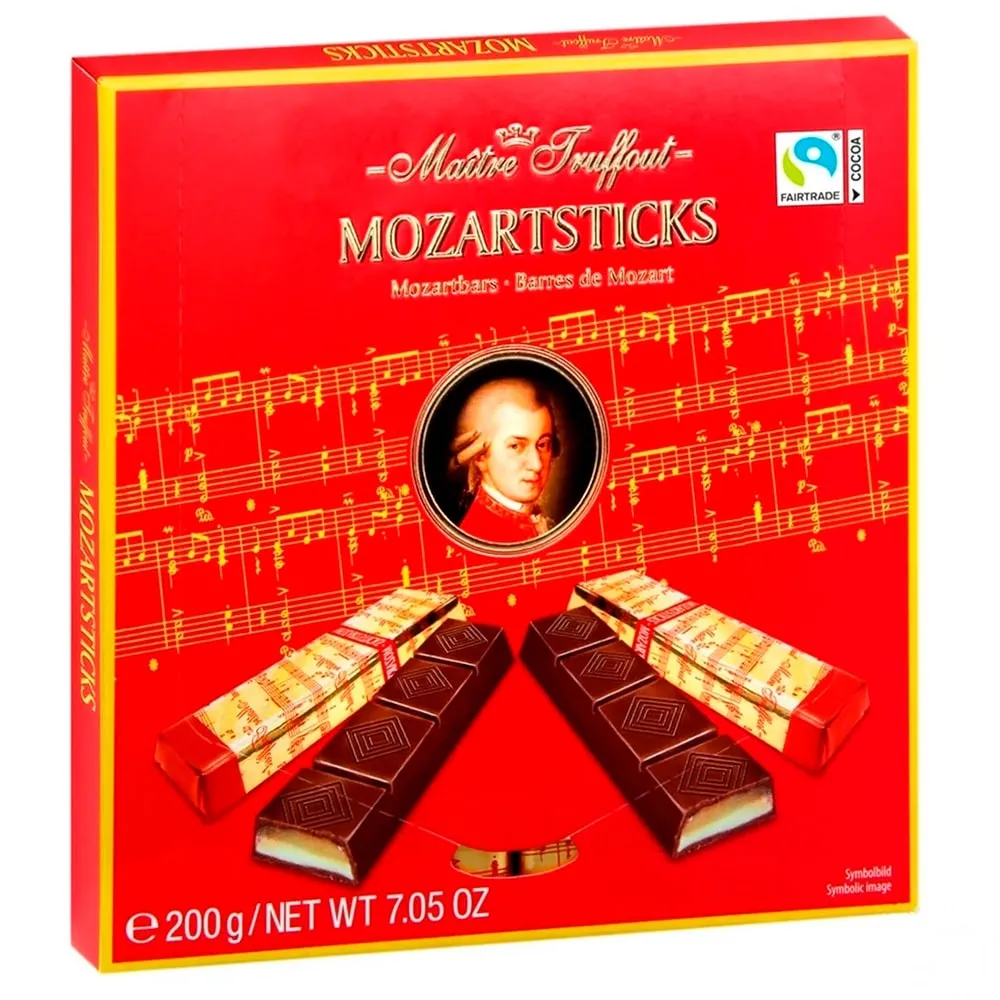 Шоколад Порційний Mozartsticks 200гр  арт. 07459 