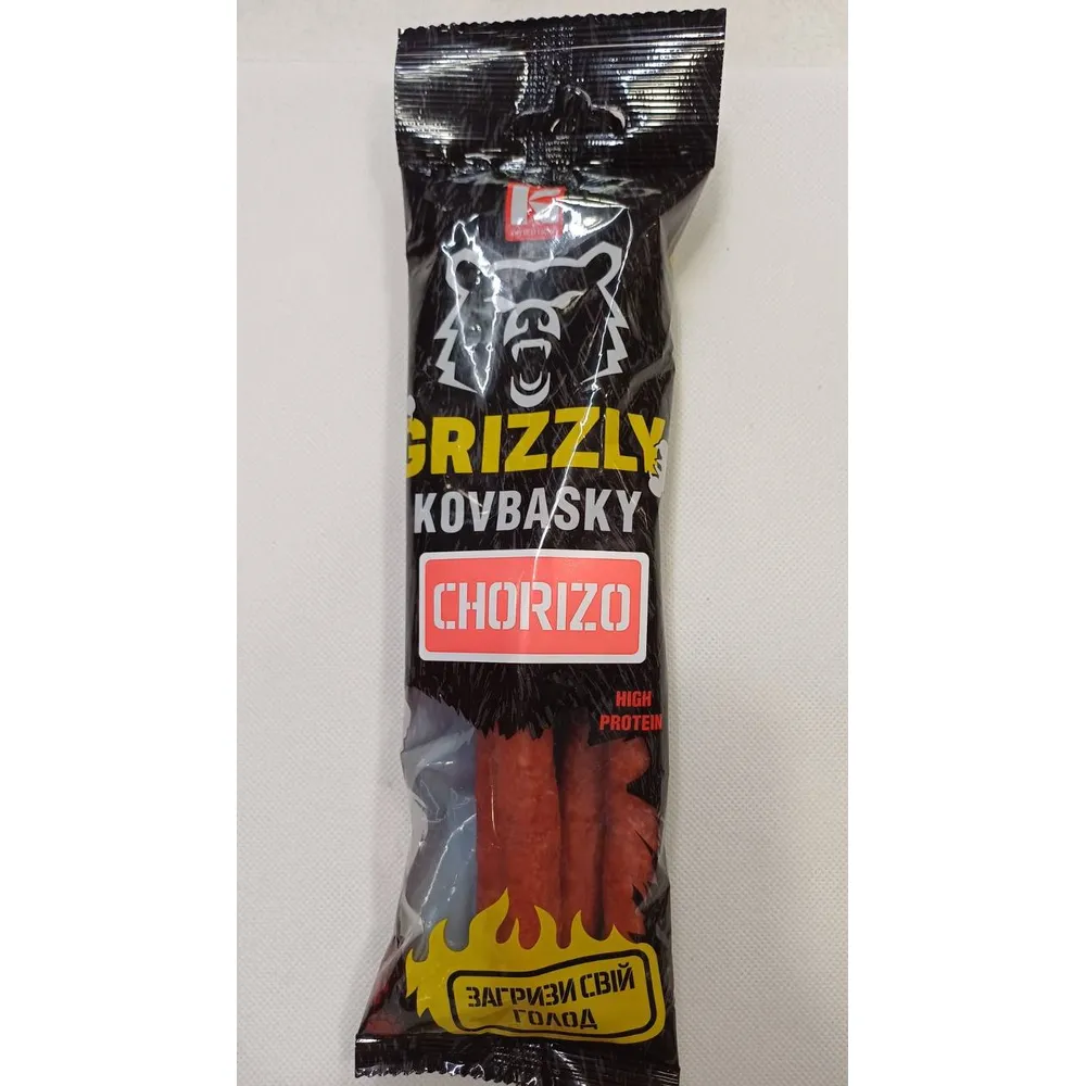 Ковбаски Grizzly Chorizo 80гр  арт. 10933 