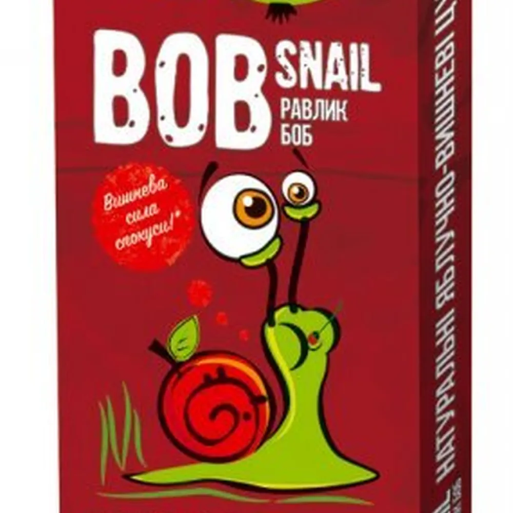Цукерка Bob Snail Яблучно-Вишневі 30гр  арт. 02304 