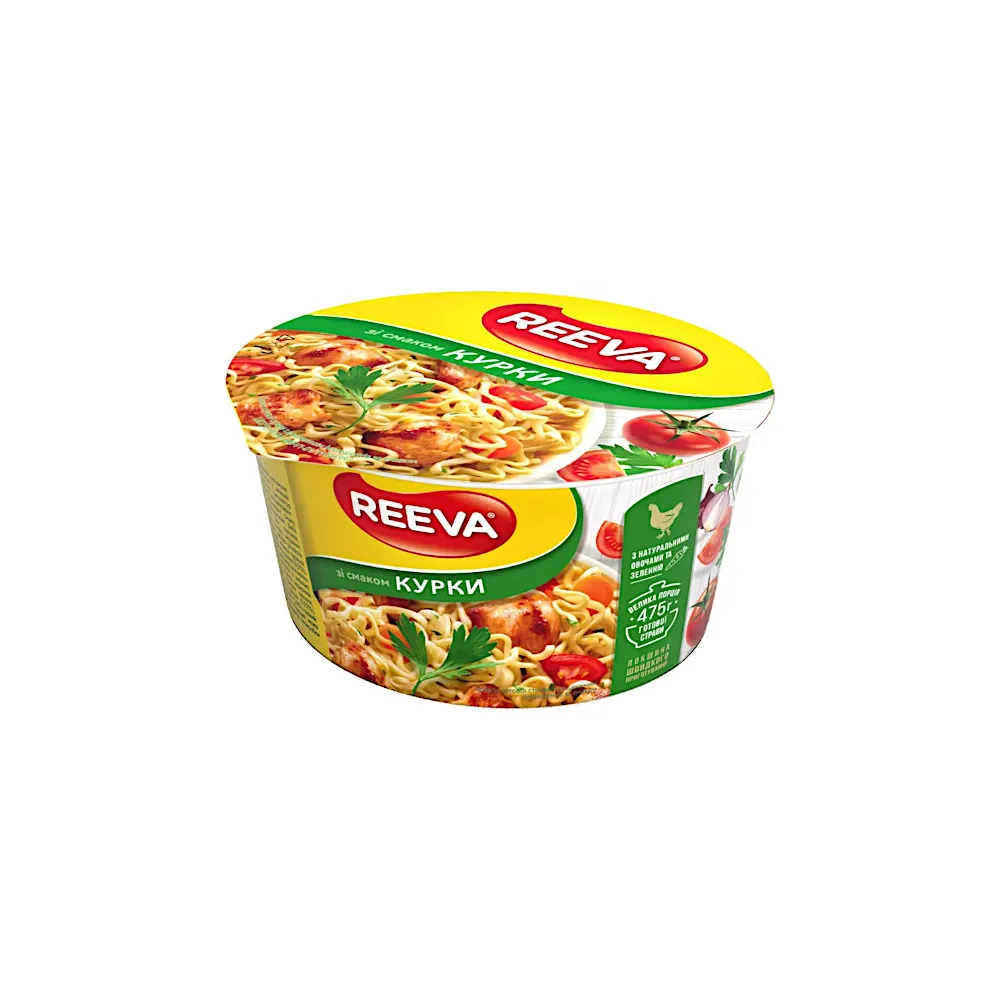 Вермішель швидкого приготування Reeva Курка тар. 75гр  арт. 06940 