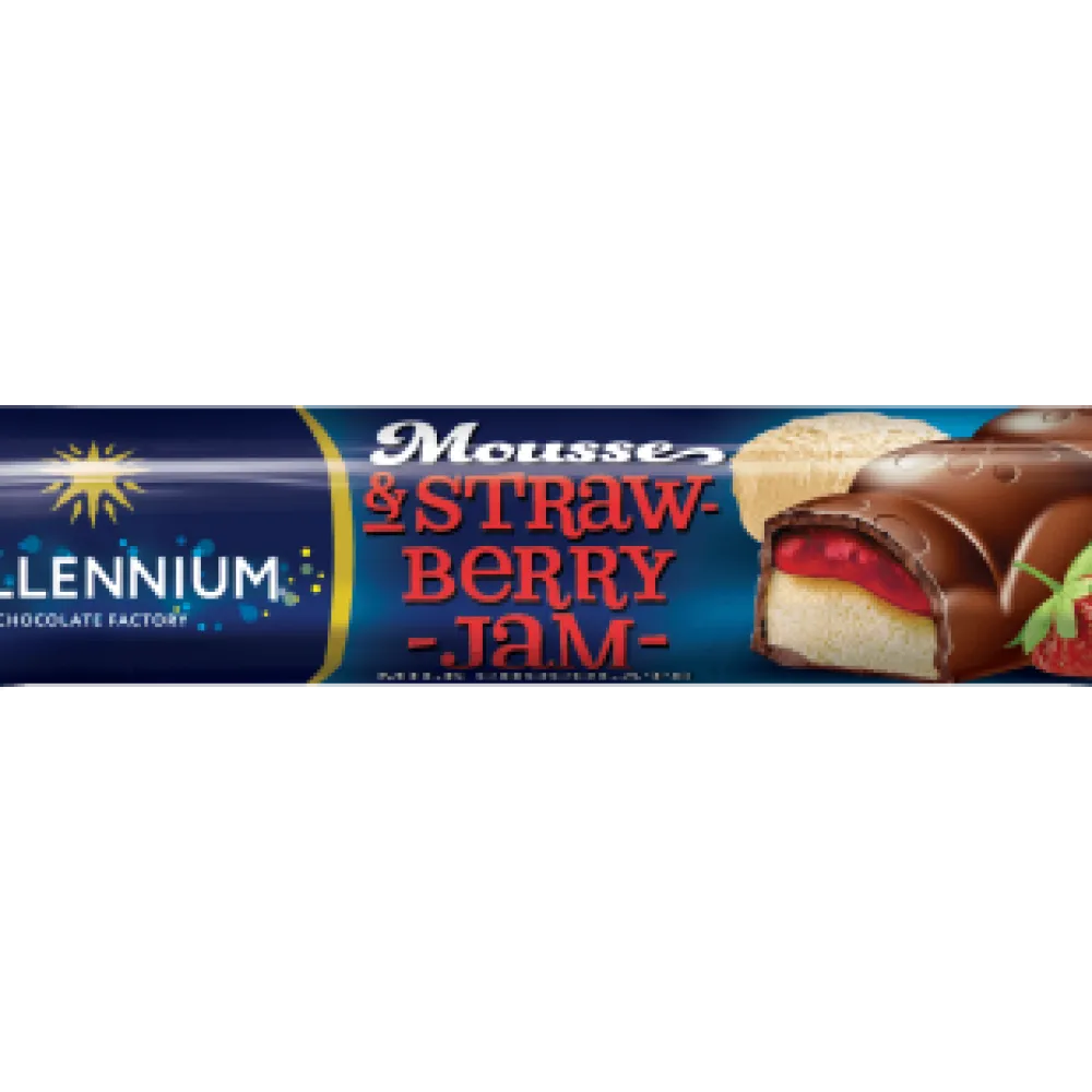Батончик Millennium Mousse з полуницею 33гр  арт. 03356 