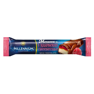 Батончик Millennium Mousse з малиною 33гр  арт. 03355