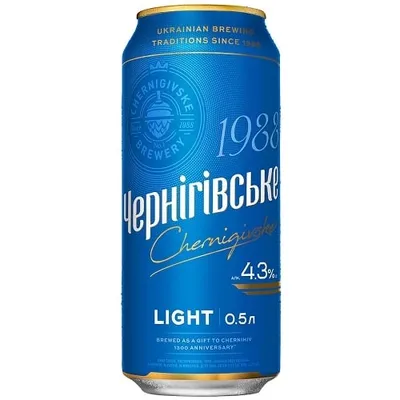 Пиво Чернігівське Light ж/б 0,5л  арт. 03108