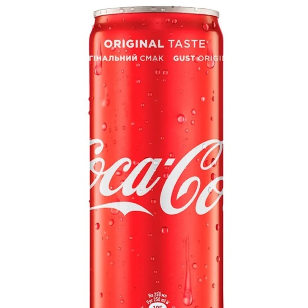 Напій газований Coca-Cola з/б 0.25л  арт. 05533 