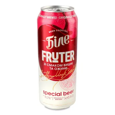 Пиво Fruter Вишня з/б 0,5л  арт. 02699
