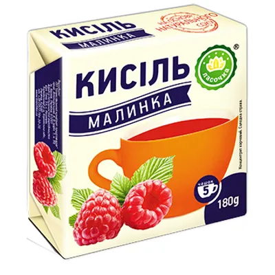 Кисіль Ласочка Малина брикет 180гр  арт. 08990
