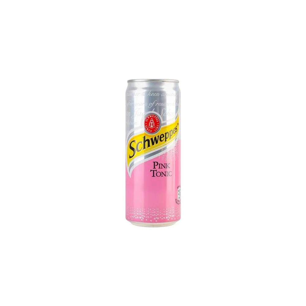 Напій газований Schweppes Pink Tonic з/б 0.33л  арт. 06021 