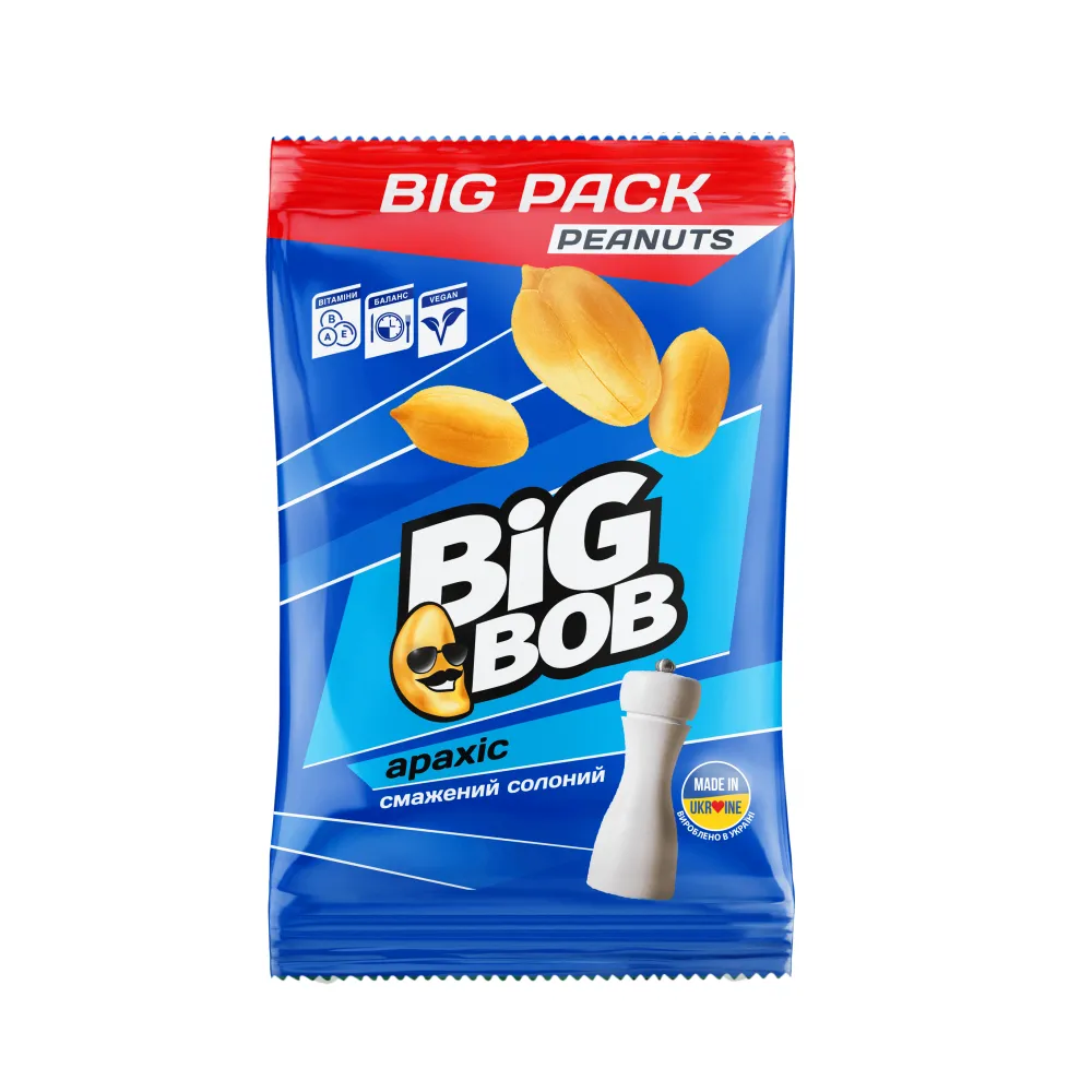Арахіс Big Bob Солоний 160гр  арт. 00588 