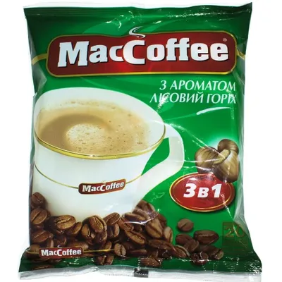 Кава стік MacCoffee 3в1 Лісовий горіх 18гр  арт. 04594