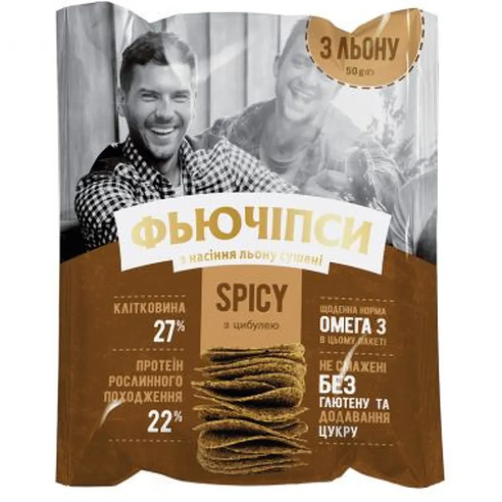 Фьючіпси Vegan з льону 50гр  арт. 08584 
