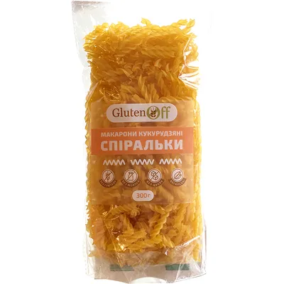 Макарони GlutenOff Спіральки кукурудзяні 300гр  арт. 08586