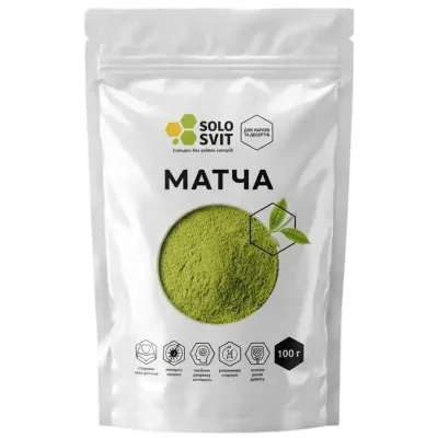 Чай Матча SoloSvit 100гр  арт. 10013