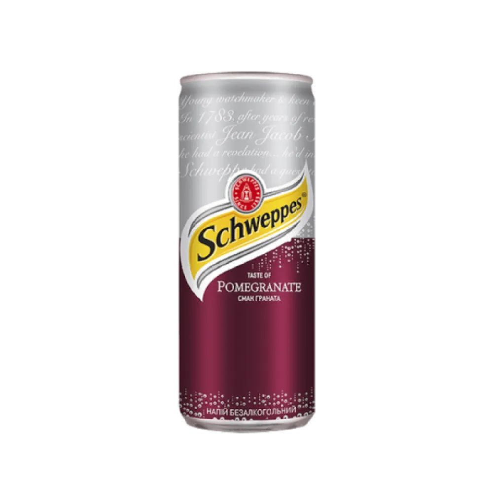 Напій газований Schweppes Гранат ж/б 0.33л  арт. 01748 