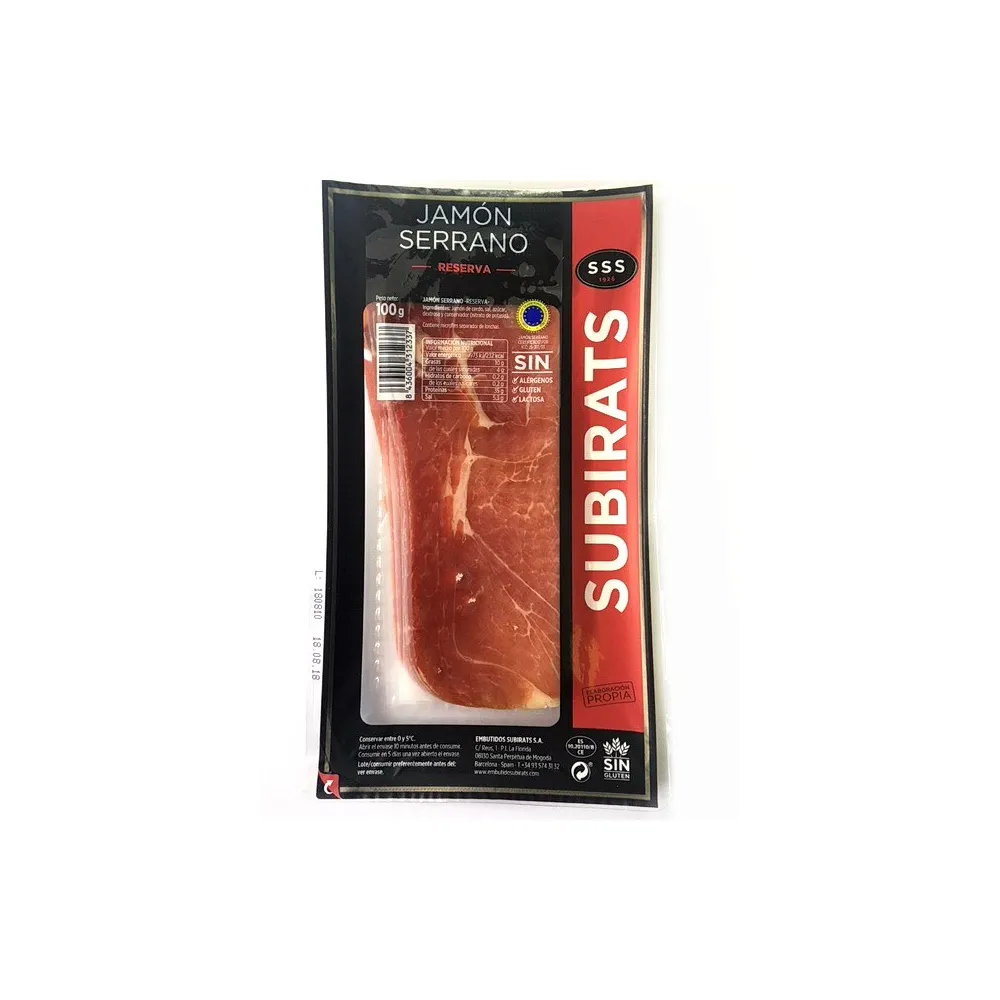 Хамон Subirats Наріз. 100гр  арт. 01376 
