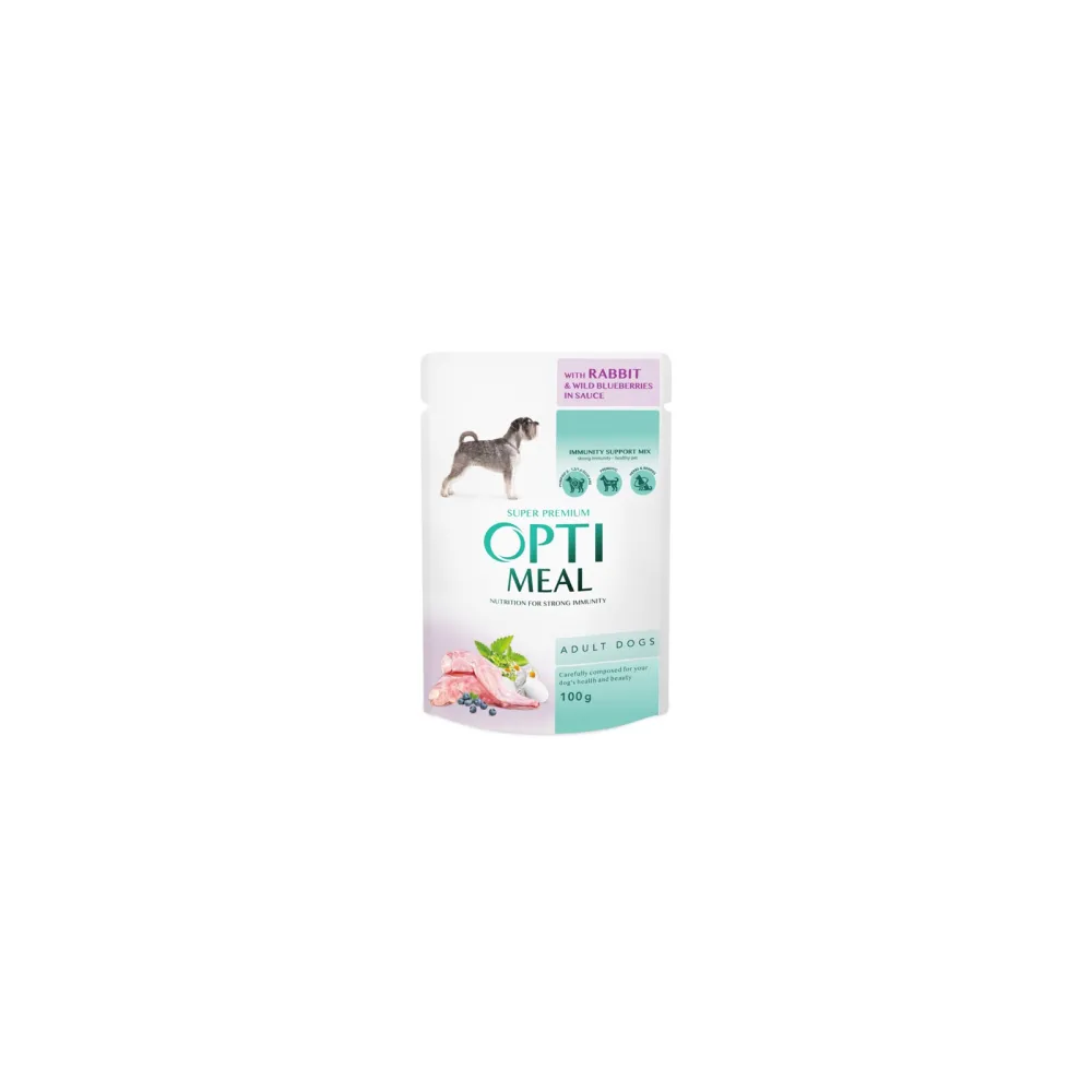 Рідкий корм для собак Opti Meal Кролик 85гр  арт. 07504 