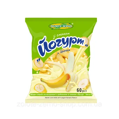 Кукурудзяні палички йогурт банан 60гр  арт. 04863