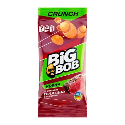 Арахіс Big Bob Кранч Телятина з адж. 55гр  арт. 00598