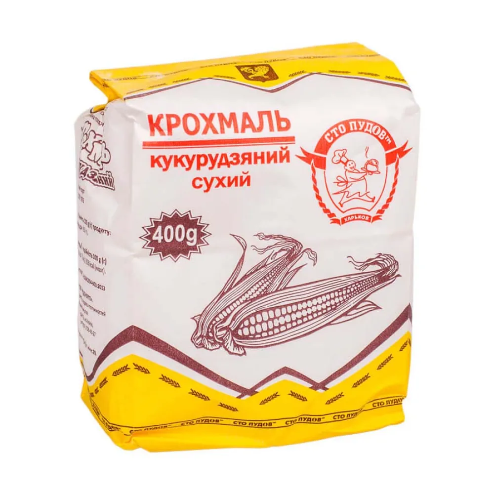 Крохмаль Сто Пудів Кукур. 400гр  арт. 01214 
