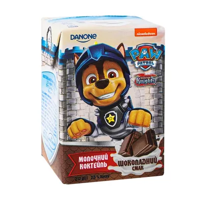Молочний коктейль Danone Paw  шокол 2.5% 212гр  арт. 04961
