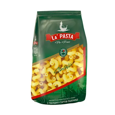 Макарони La Pasta Ріжки 400гр  арт. 00079