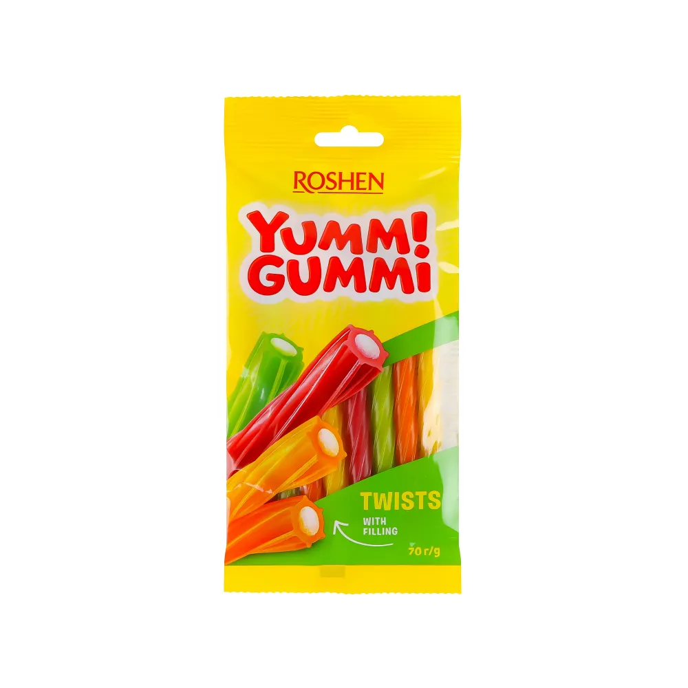 Желейна цукерка Yummi Gummi Twists Акц 70гр  арт. 10585 