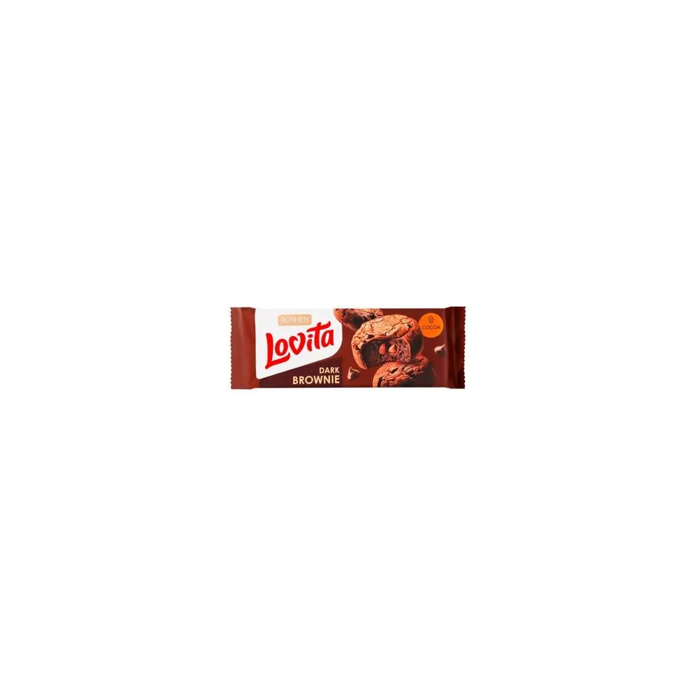 Печиво Roshen Lovita Dark Brownie 152гр  арт. 09359 