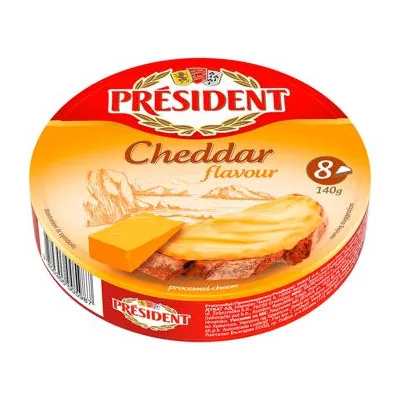 Сир плав. President Cheddar 140гр  арт. 10305