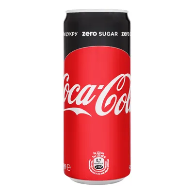 Напій газований Coca-Cola Zero 0.33л  арт. 03398