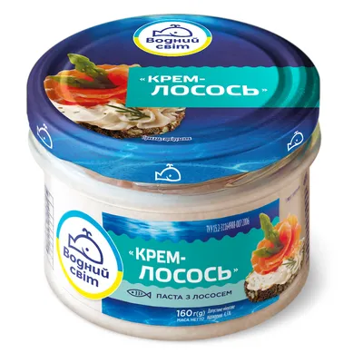 Крем-лосось Водний світ Украина 160гр  арт. 06083