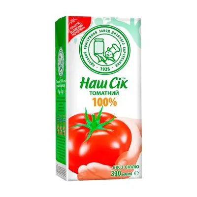 Сік Наш Сік Томатний 0,33л  арт. 07994
