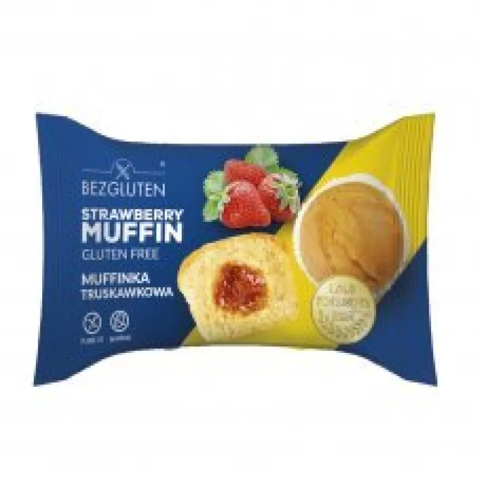 Мафін Bezgluten Полуниця 60гр  арт. 09339 