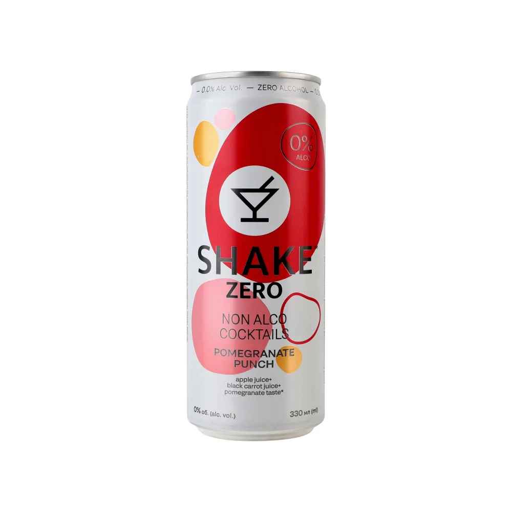 Напій газований Shake 0% гранат з/б 0.33л  арт. 06453 
