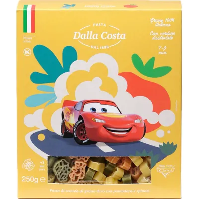 Макарони Dalla Costa Disney Cars 250гр  арт. 09434