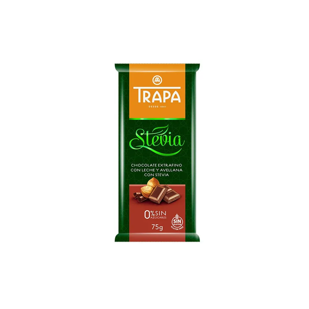 Шоколад Trapa Stevia Фундук 0% 75гр  арт. 07934 