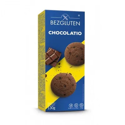 Печиво Bezgluten Chocolatio  б/гл 130гр  арт. 08806