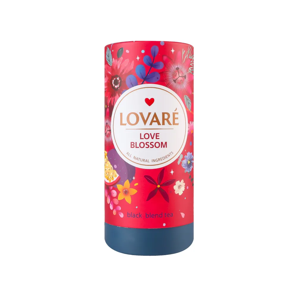 Чай Lovare Love blossom тубус 80гр  арт. 05890 