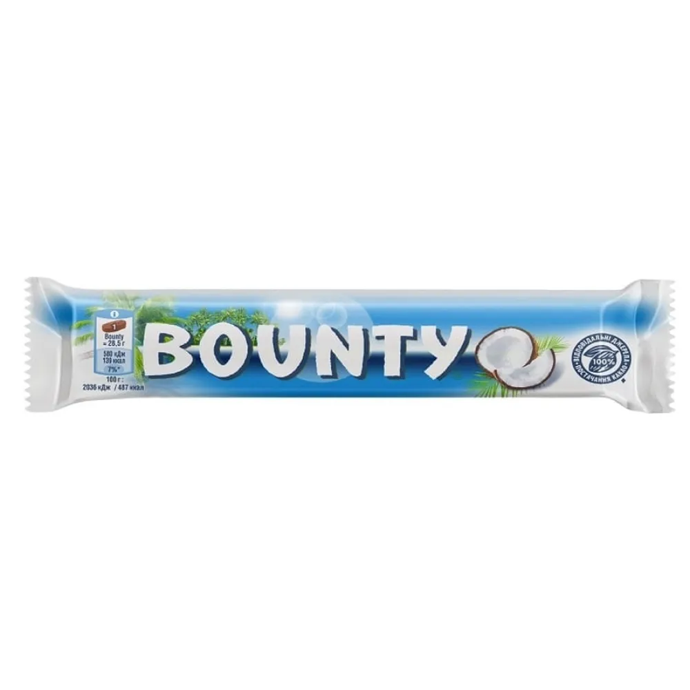 Батончик Bounty 57гр  арт. 06529 
