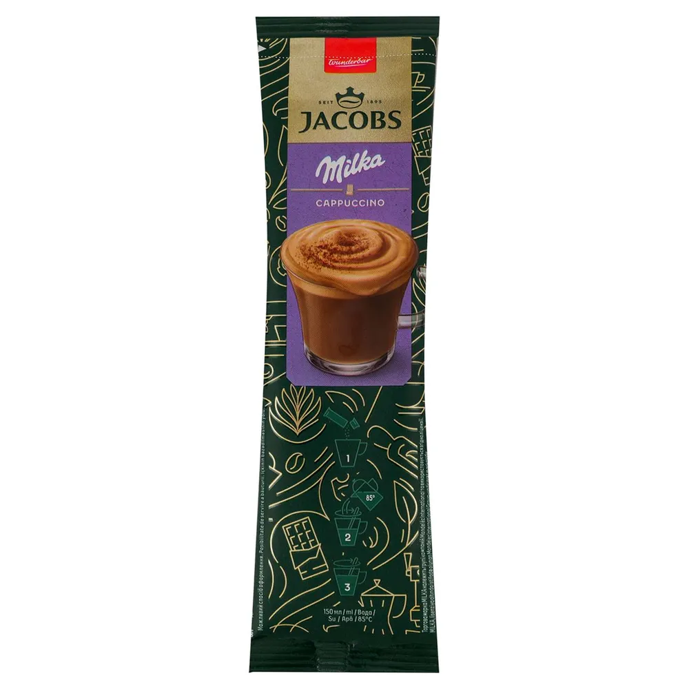 Кава стік Jacobs 3в1 Milka  капучино 18гр  арт. 10556 