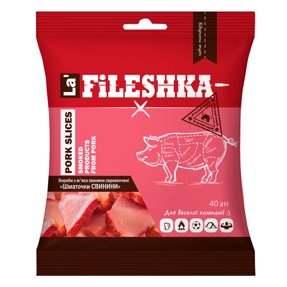 Шматочки La Fileshka свинини 40гр  арт. 00615 