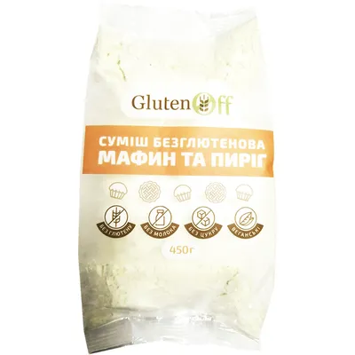 Суміш мафін та пиріг GlutenOff 450гр  арт. 08336
