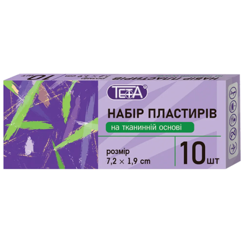 Набір пластирів Teta на тканній основі №10 10шт  арт. 07117 
