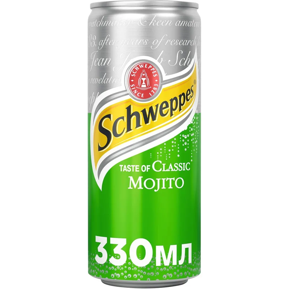 Напій газований Schweppes мохіто 0.33л  арт. 06645 