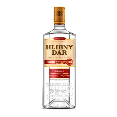 Горілка Hlibny Dar Класична 0,7л  арт. 09268
