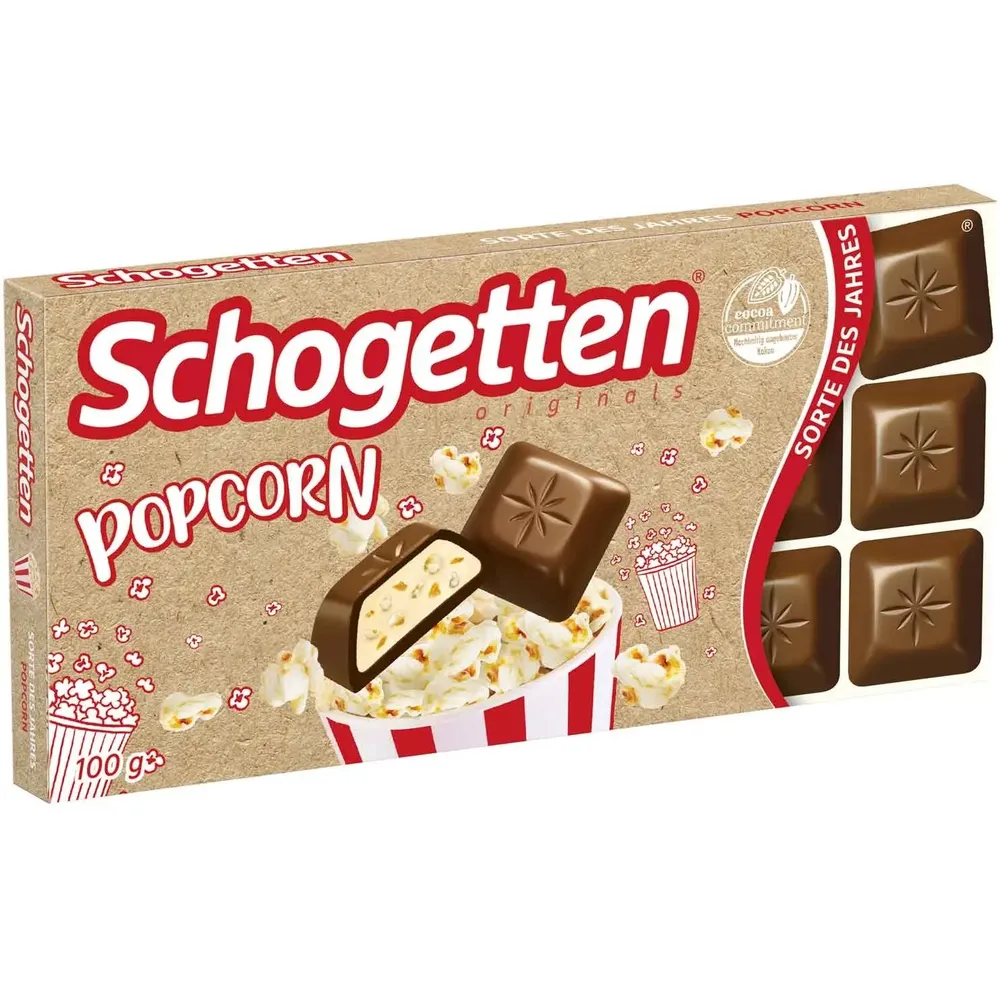 Шоколад Schogetten Попкорн 100гр  арт. 03259 