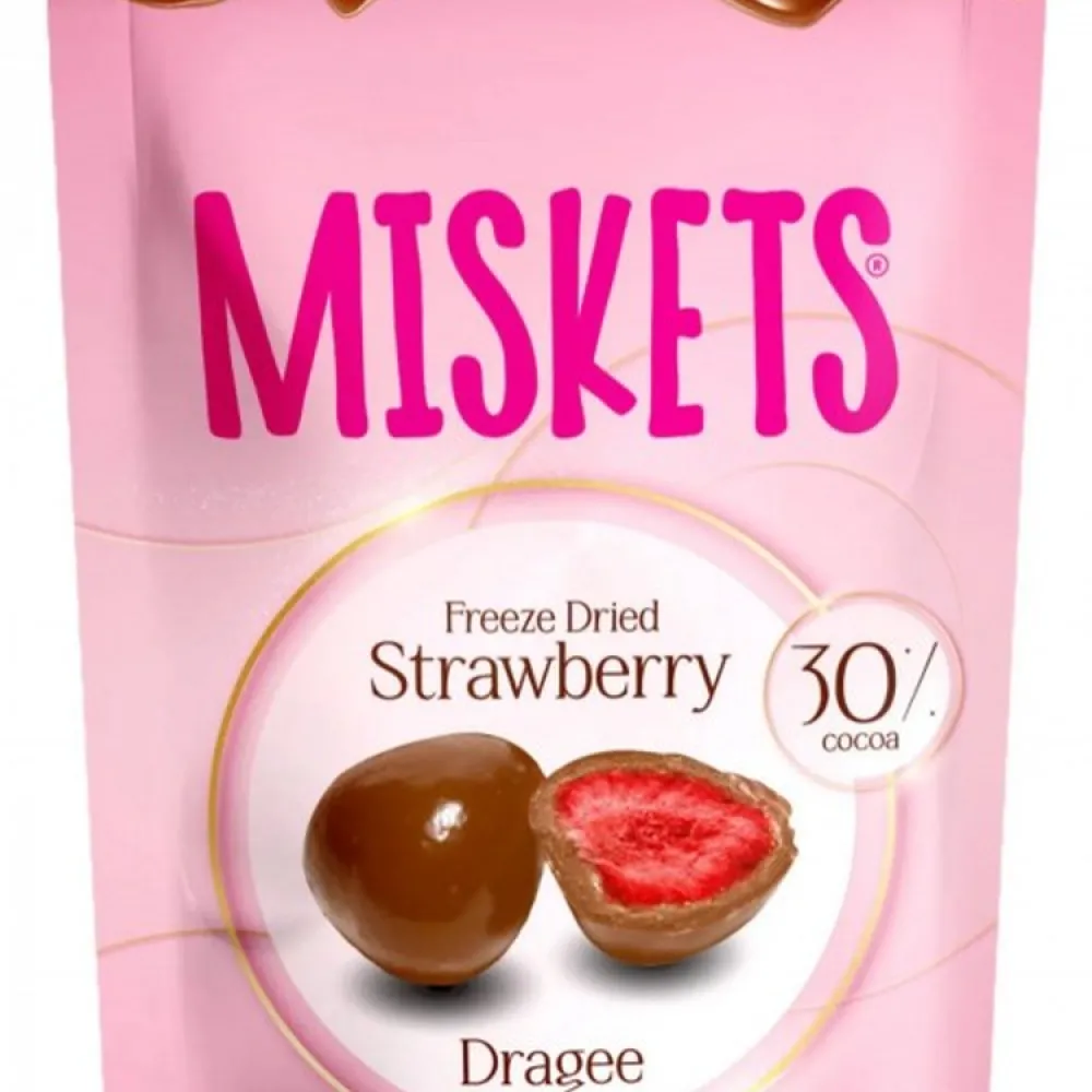 Драже Miskets Полуниця в мол.шок. 80гр  арт. 08330 
